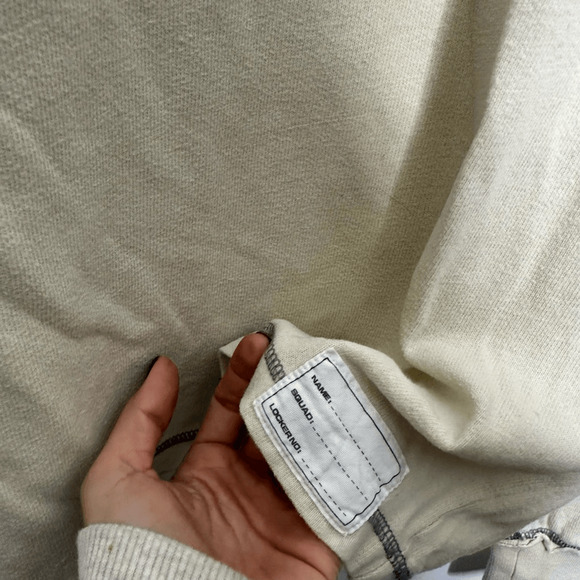 GANT X MICHAEL BASTIAN Cotton Long Sleeve T shirt cream contrast stitch Men's S - Picture 4 of 9